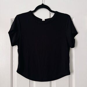 Old Navy | Ultralite Black Crop Top